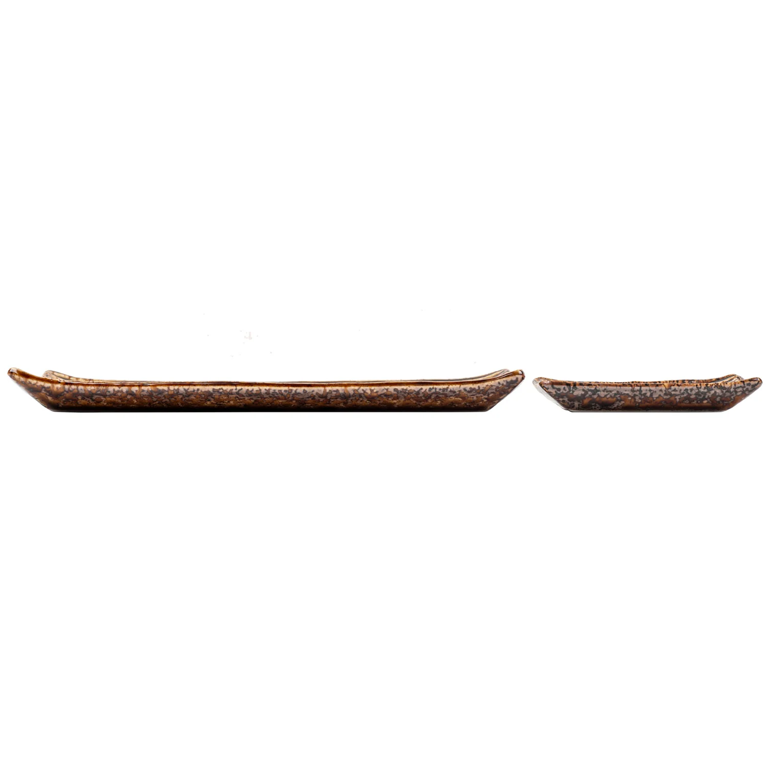Shinogi Brown Ribbed Japanese Ceramic Sushi Set - Image 4