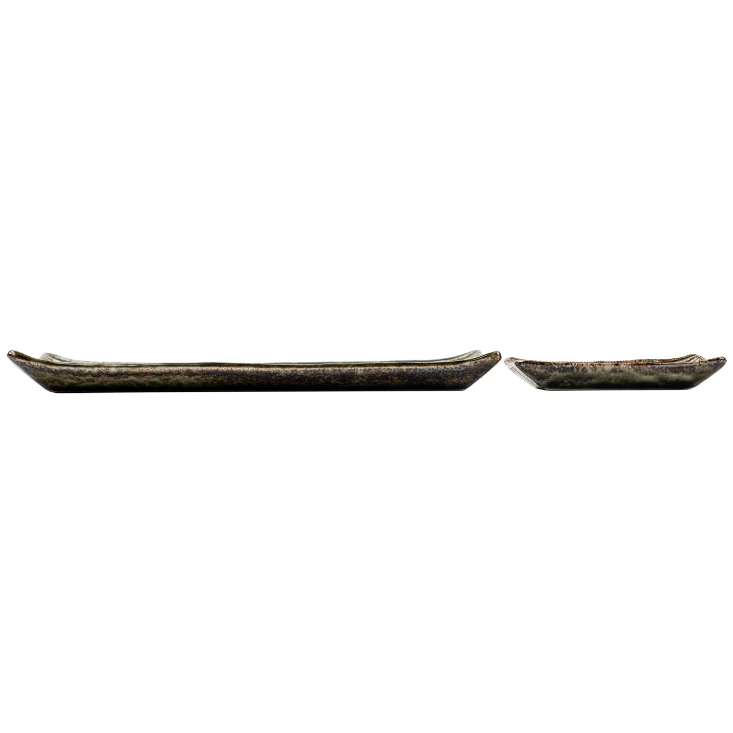 Shinogi Green Ribbed Japanese Ceramic Sushi Set - Image 4