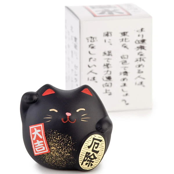 Small Feng Shui Good Health Lucky Cat - Image 3