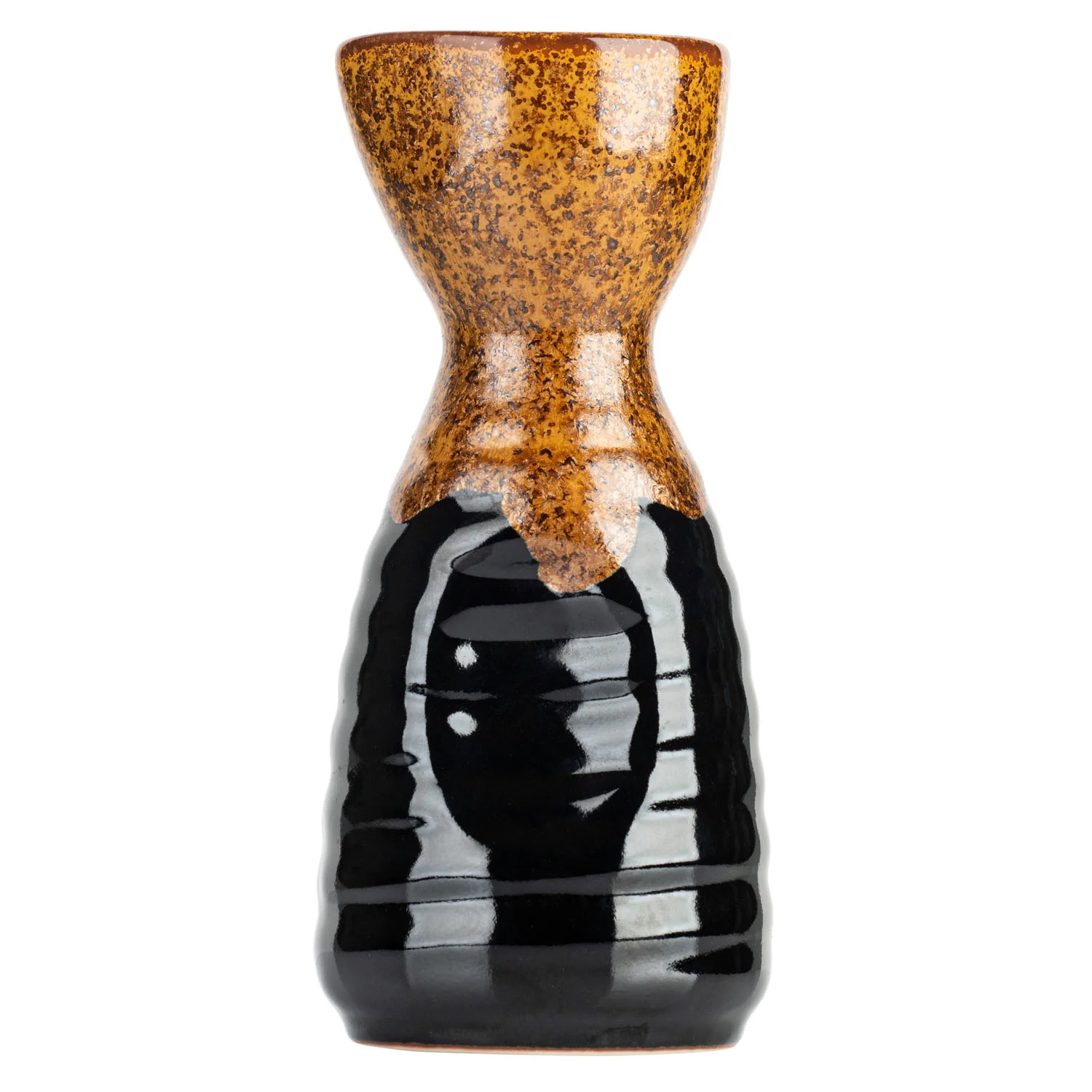 Small Rustic Brown Traditional Japanese Sake Jug - Image 2
