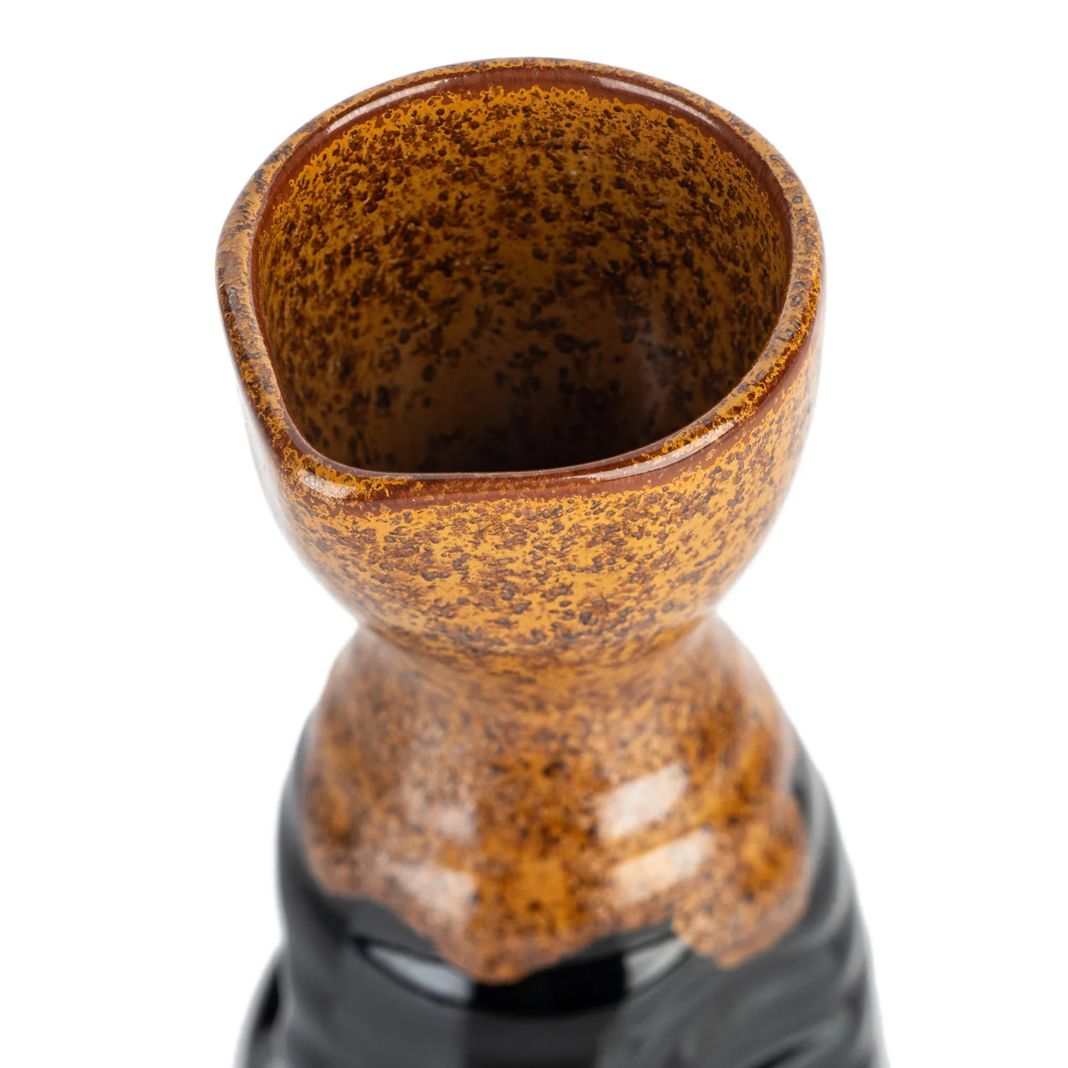 Small Rustic Brown Traditional Japanese Sake Jug - Image 3