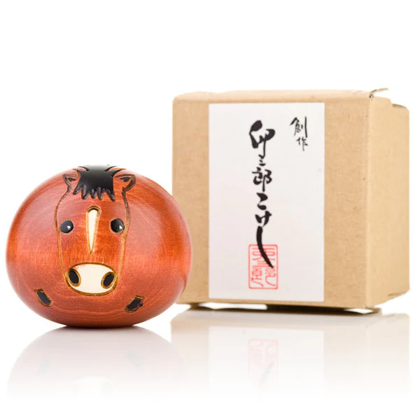 Small Year of the Horse Birthday Kokeshi Doll - Image 4