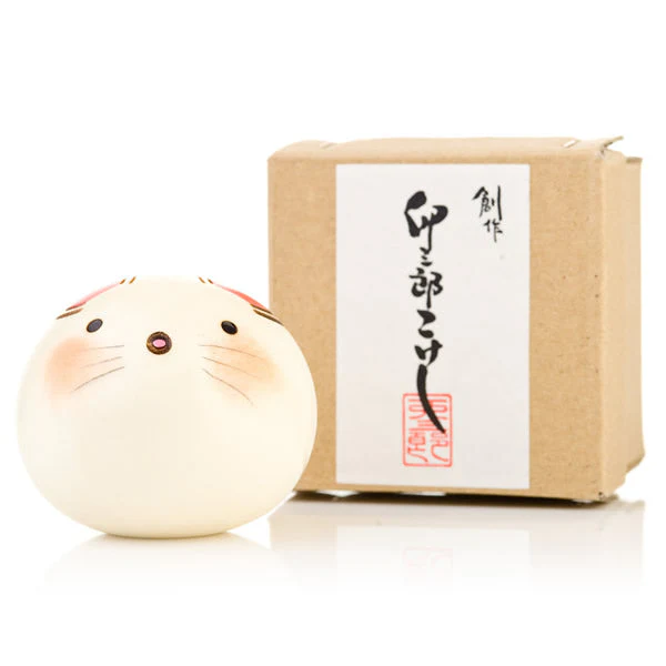 Small Year of the Mouse Birthday Kokeshi Doll - Image 3