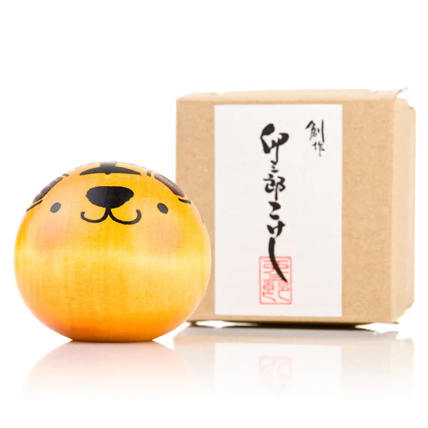 Small Year of the Tiger Birthday Kokeshi Doll - Image 3