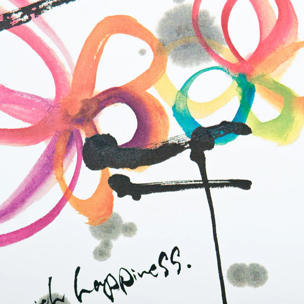Sparkle With Happiness Black Frame A5 Japanese Print - Image 4