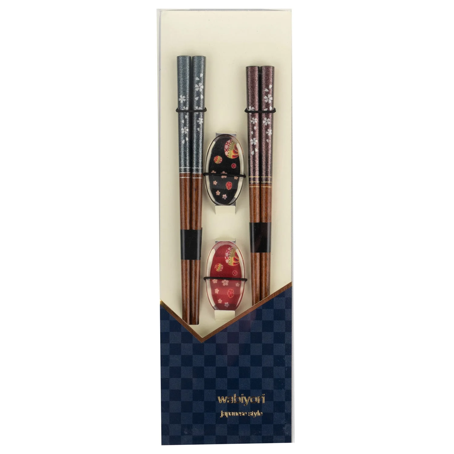 Sparkling Cherry Blossom Japanese Chopstick Gift Set - Image 2