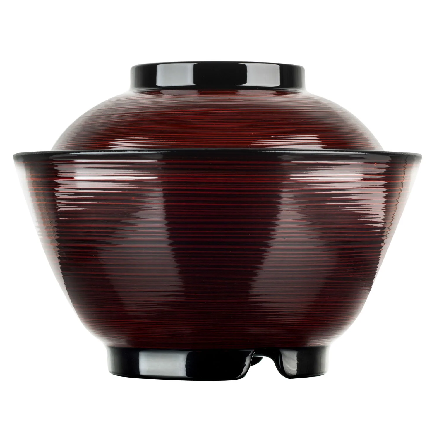 Tamari Japanese Lacquer Rice Bowl and Lid - Image 2