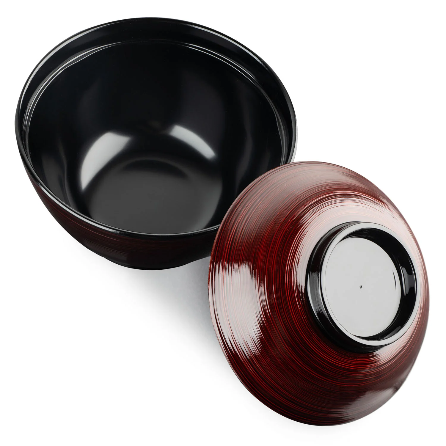 Tamari Japanese Lacquer Rice Bowl and Lid - Image 3