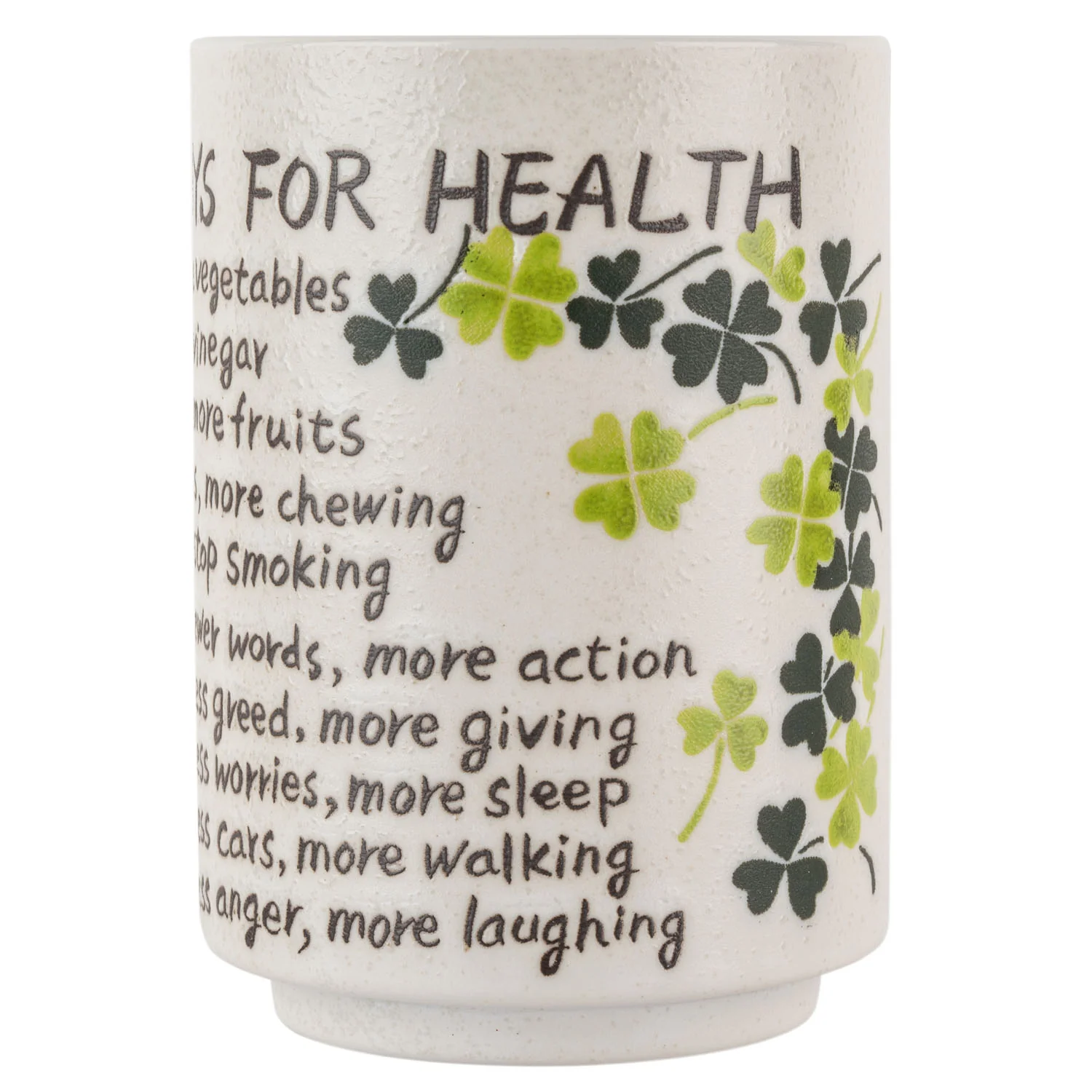 Ten Ways Good Health Japanese Teacup - Image 3
