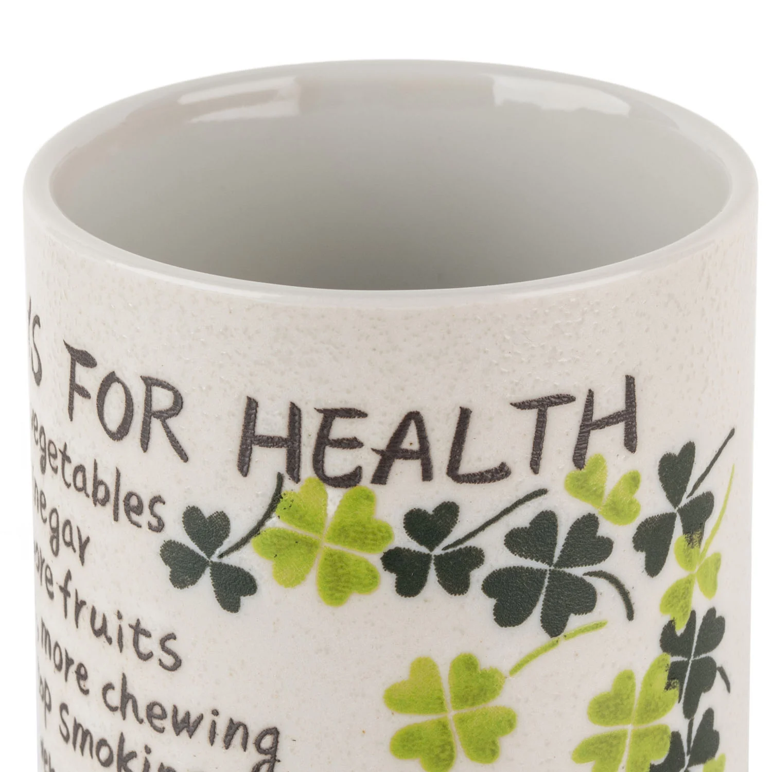 Ten Ways Good Health Japanese Teacup - Image 4