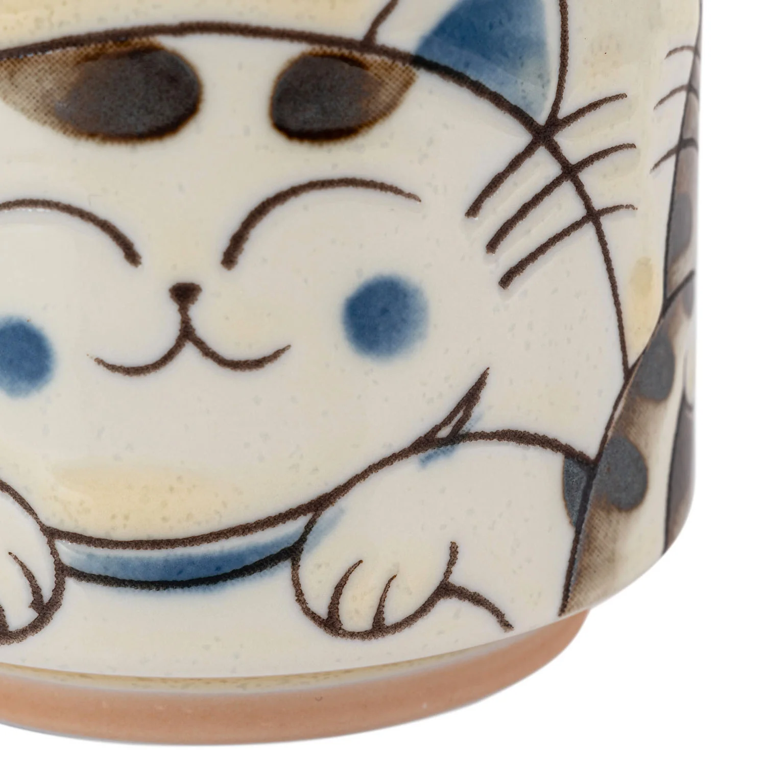 Three Blue Cats Japanese Tea Cup - Image 3
