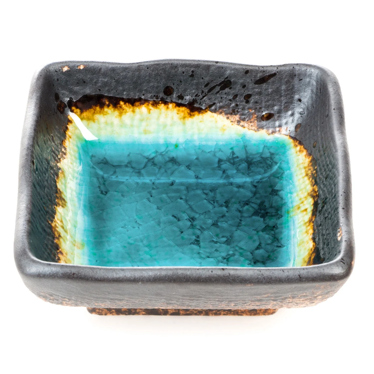 Turquoise Crackleglaze Sushi Plate Set - Image 3