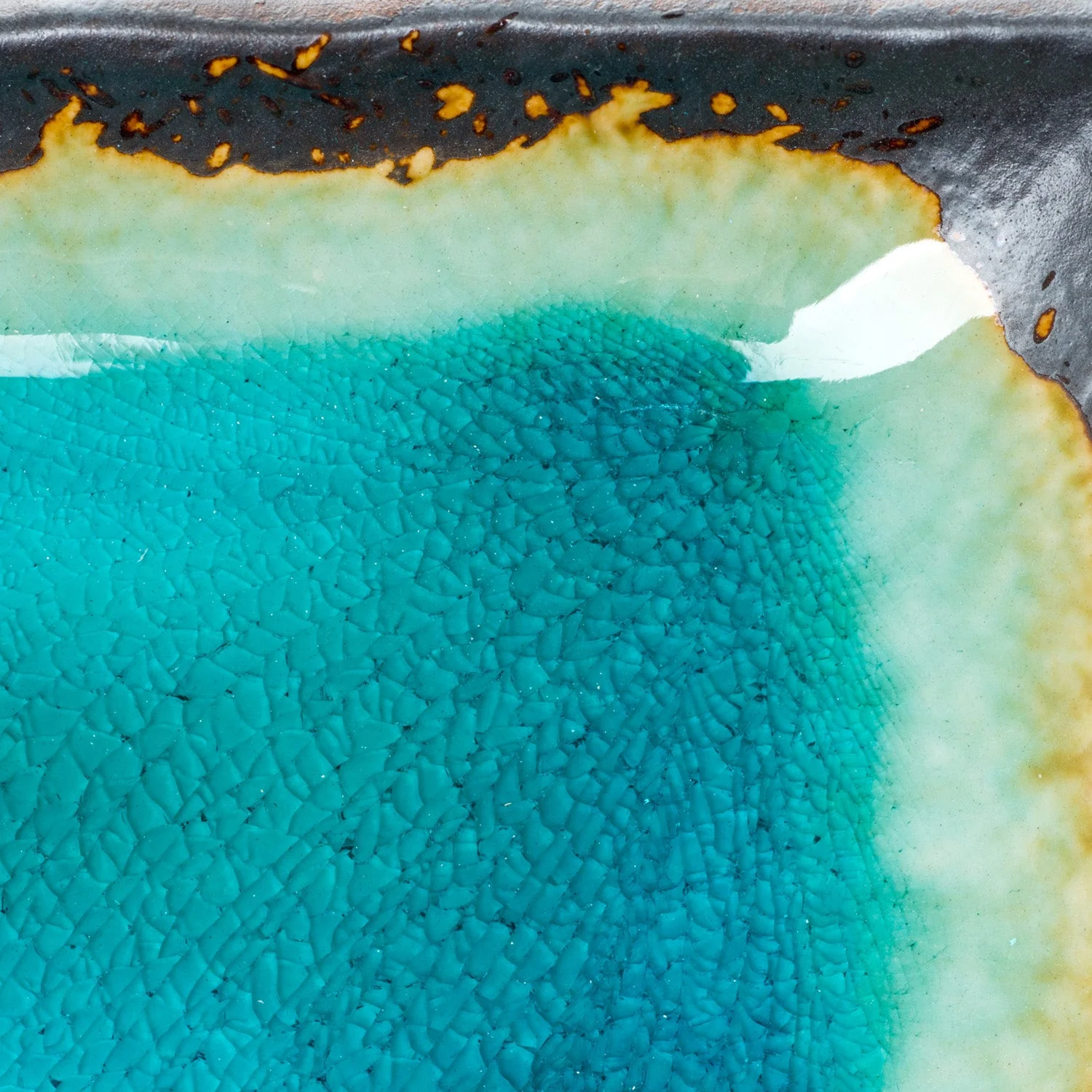 Turquoise Crackleglaze Sushi Plate Set - Image 6