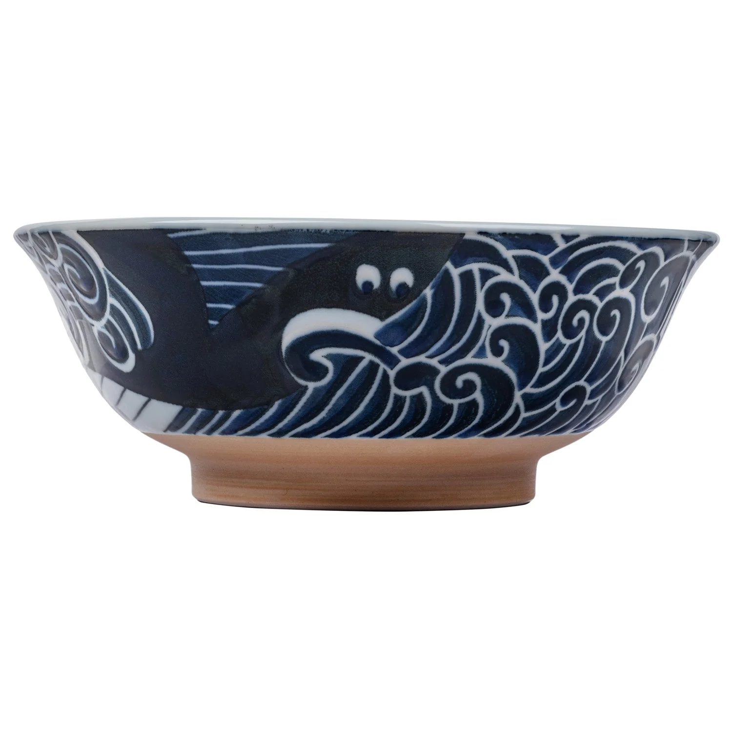Whale Indigo Blue Japanese Ramen Bowl - Image 4