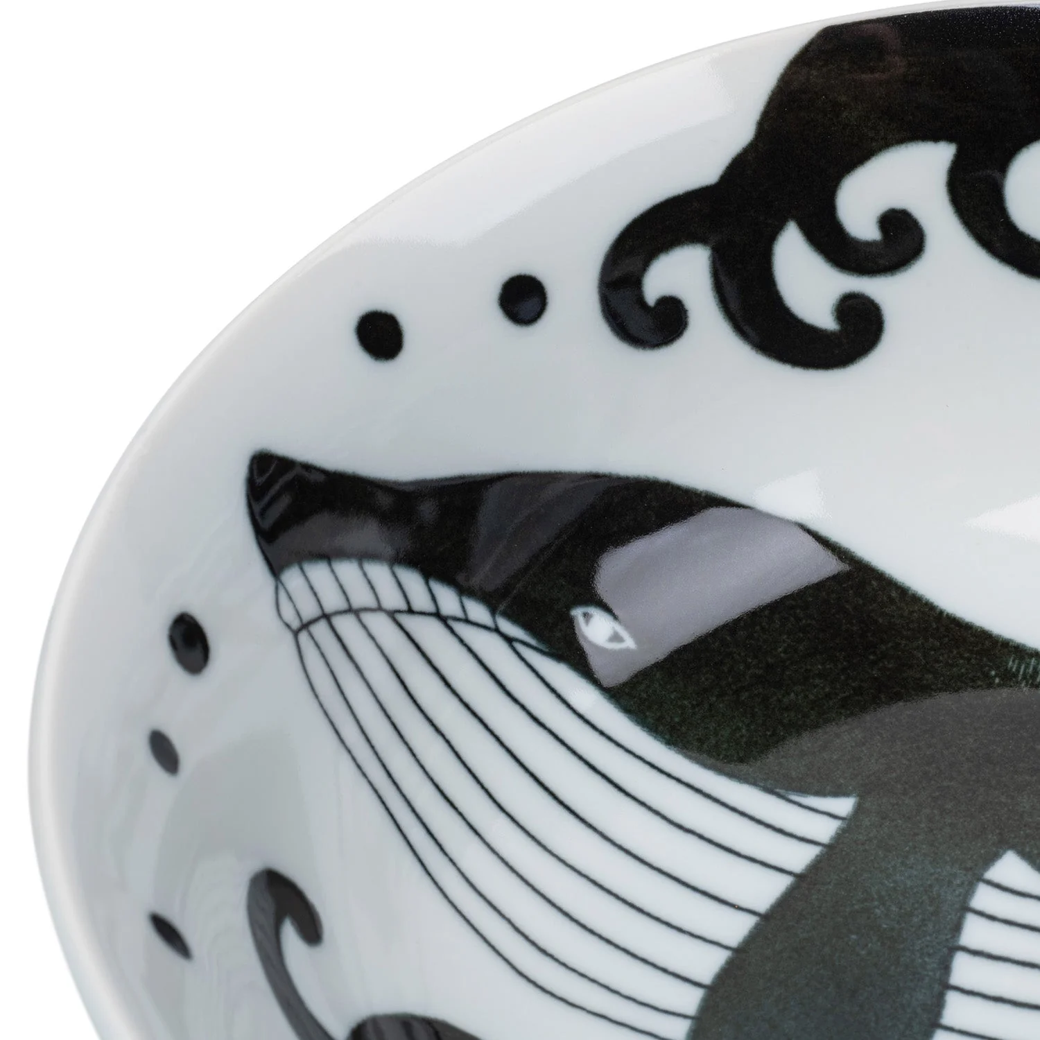 Whale Indigo Blue Japanese Ramen Bowl - Image 6