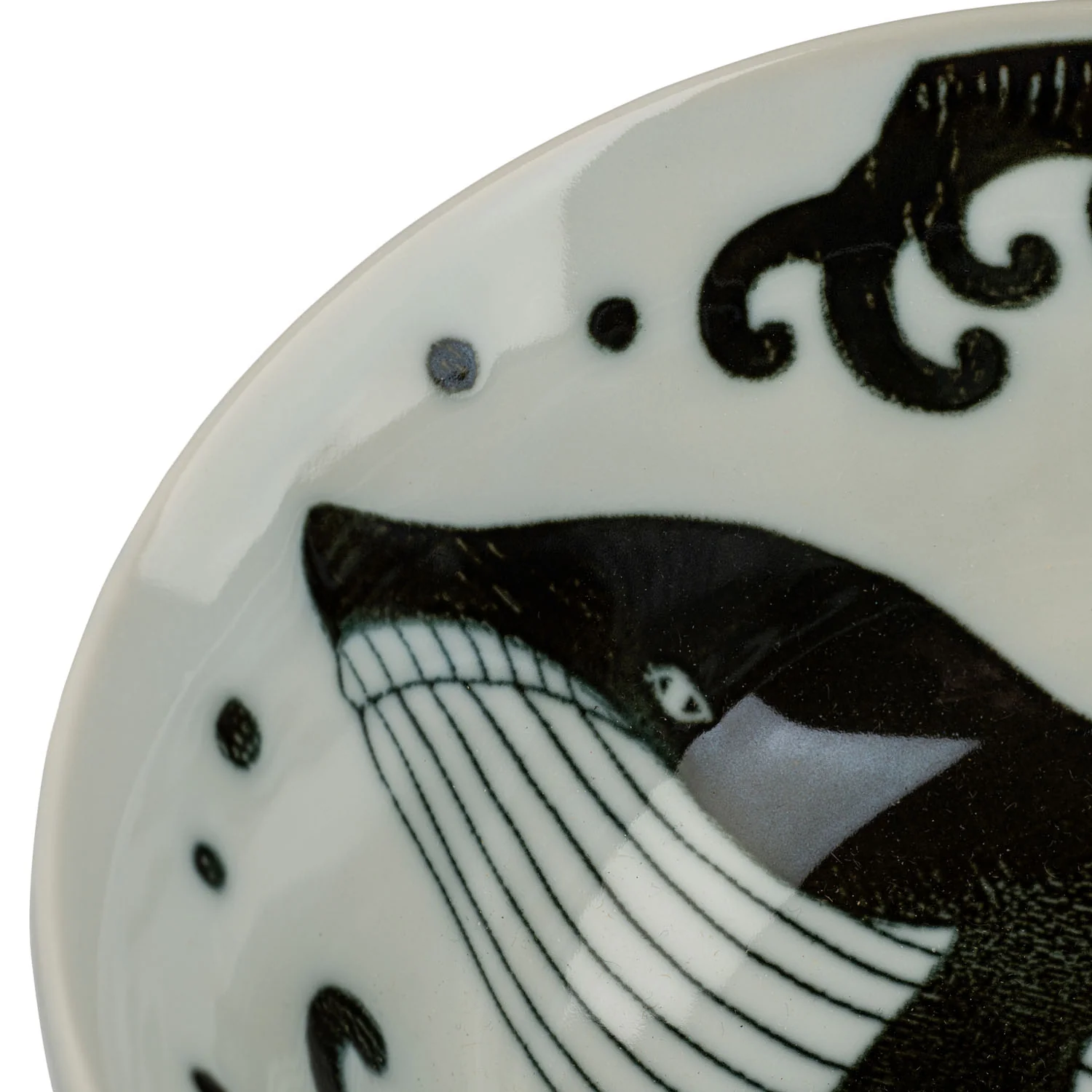 Whale Indigo Blue Japanese Soup Bowl - Image 4
