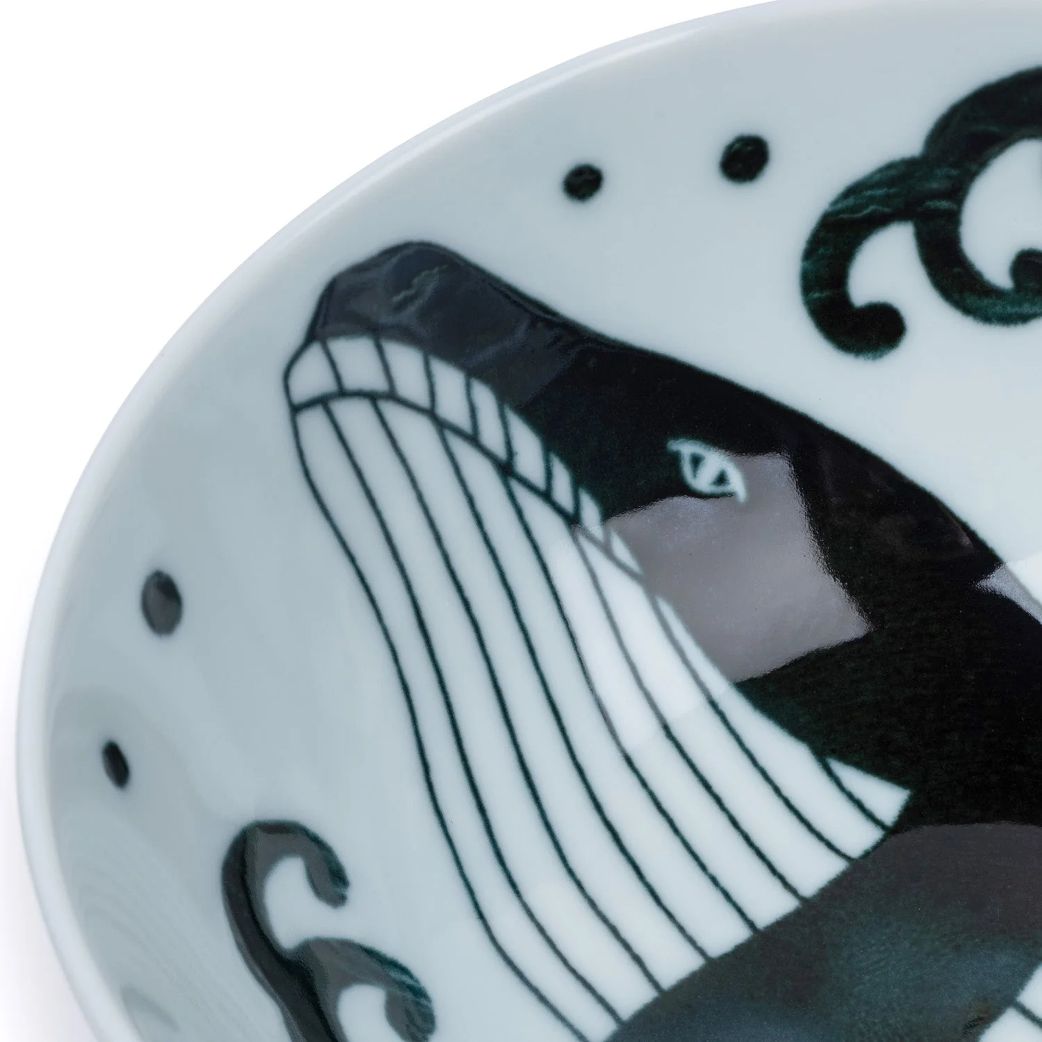 Whale Indigo Blue Large Japanese Rice Bowl - Image 5