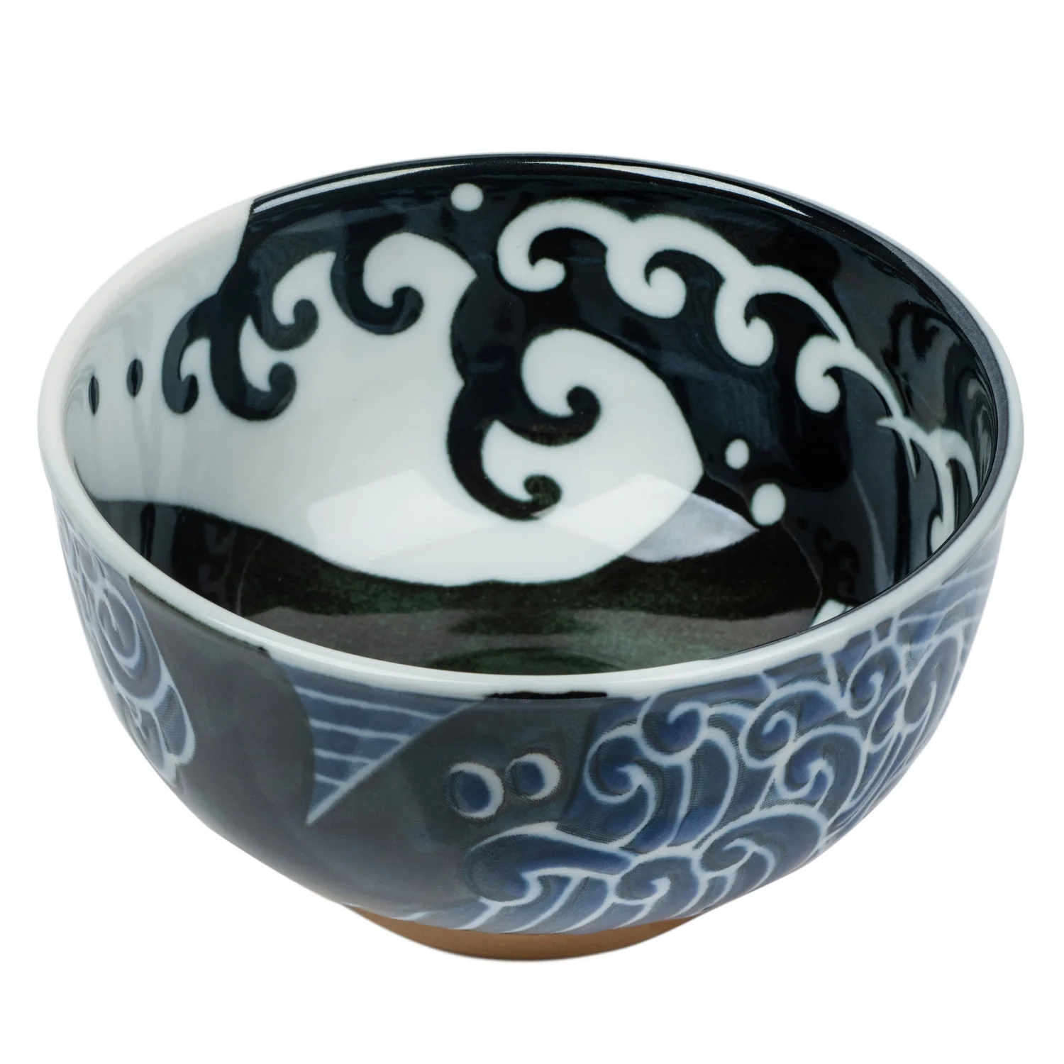 Whale Indigo Blue Small Japanese Bowl - Image 2
