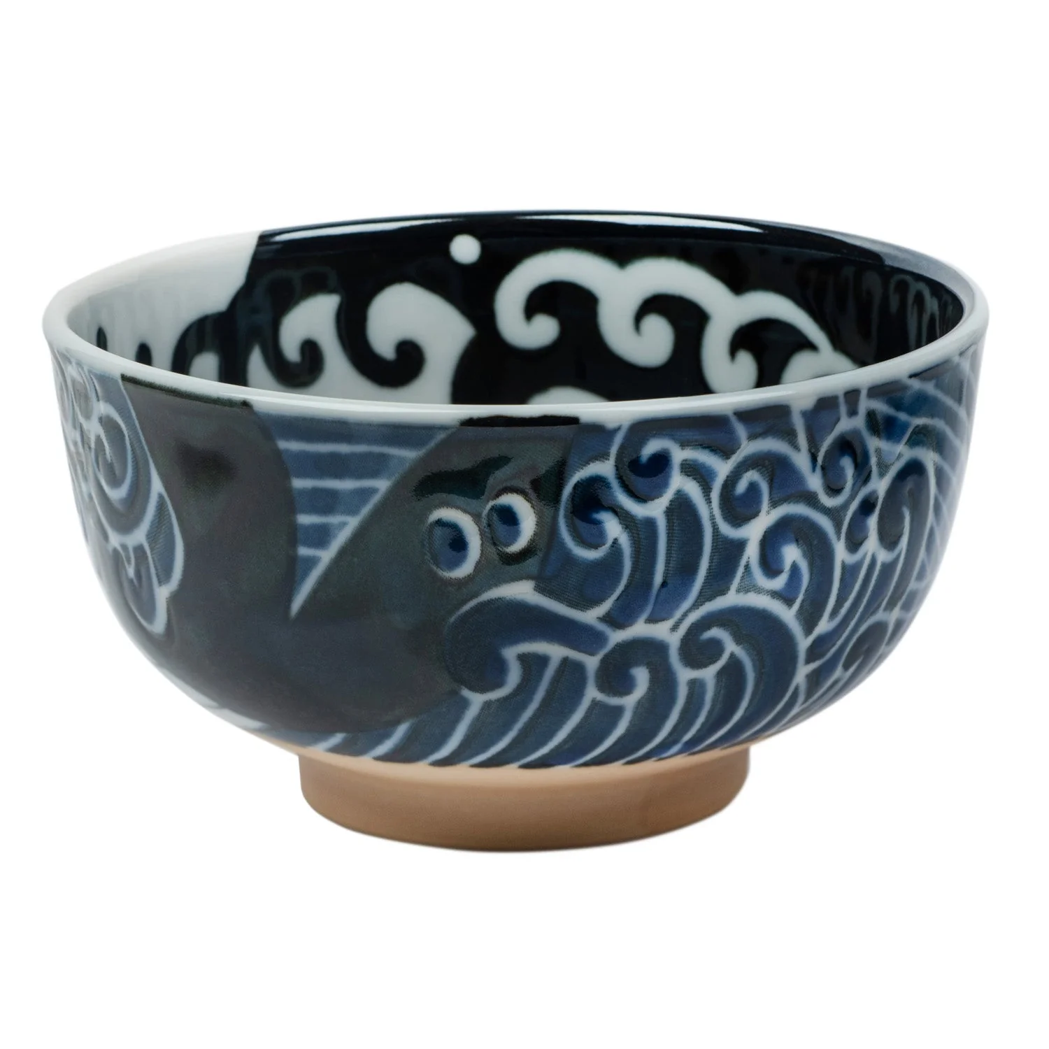 Whale Indigo Blue Small Japanese Bowl - Image 3