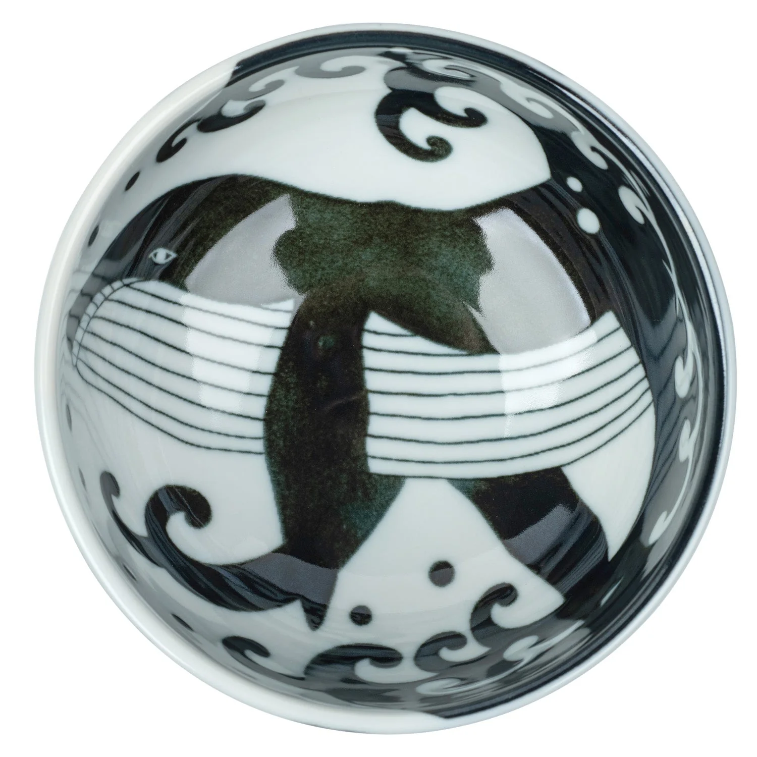 Whale Indigo Blue Small Japanese Bowl - Image 5